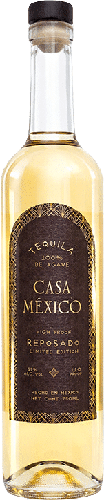 Bottle of Casa Mexico High Proof Reposado Tequila