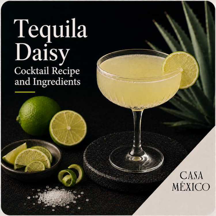 Tequila Daisy Cocktail Recipe and Ingredients