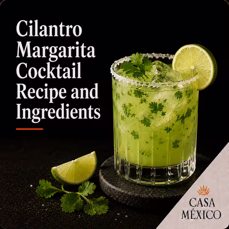 Cilantro Margarita Cocktail Recipe and Ingredients