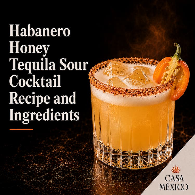 Habanero Honey Tequila Sour Cocktail Recipe and Ingredients