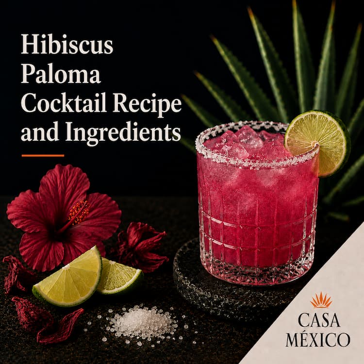 Hibiscus Paloma Cocktail Recipe and Ingredients