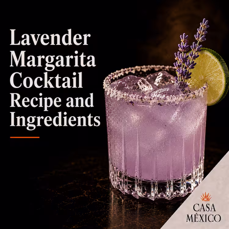 Lavender Margarita Drink Cocktail Recipe and Ingredients