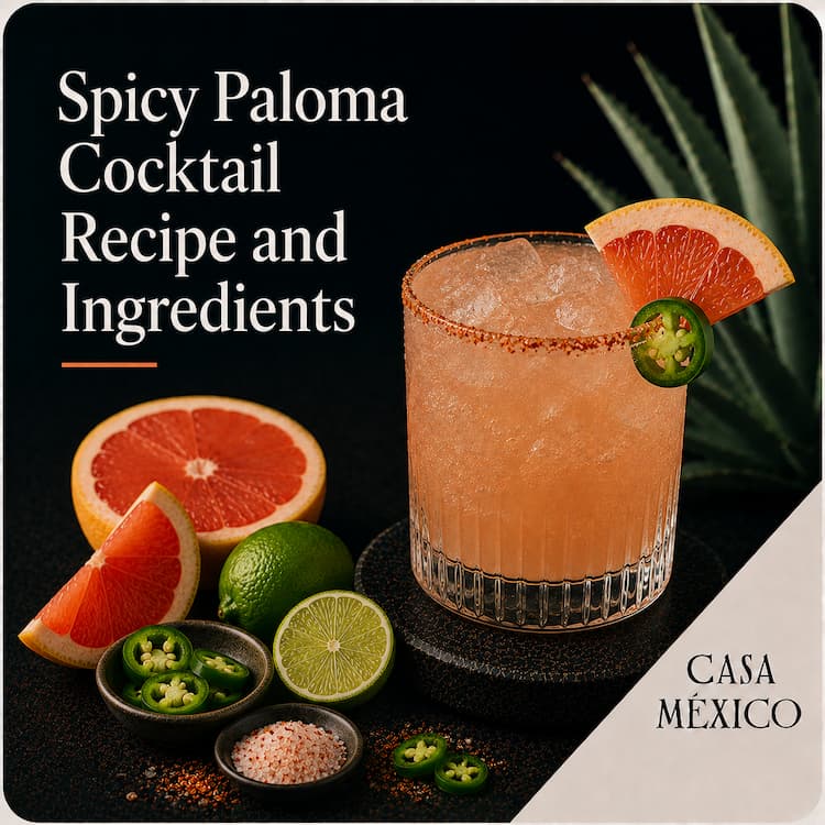 Spicy Paloma Cocktail Recipe and Ingredients