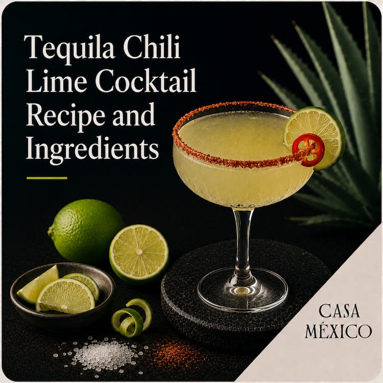 Tequila Chili Lime Cocktail Recipe and Ingredients