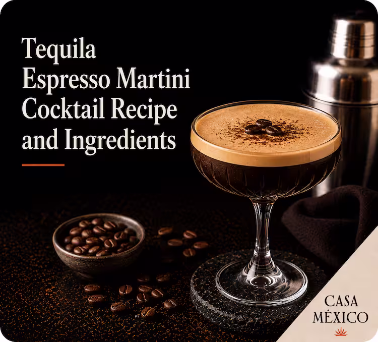 Tequila Espresso Martini Cocktail Recipe and Ingredients