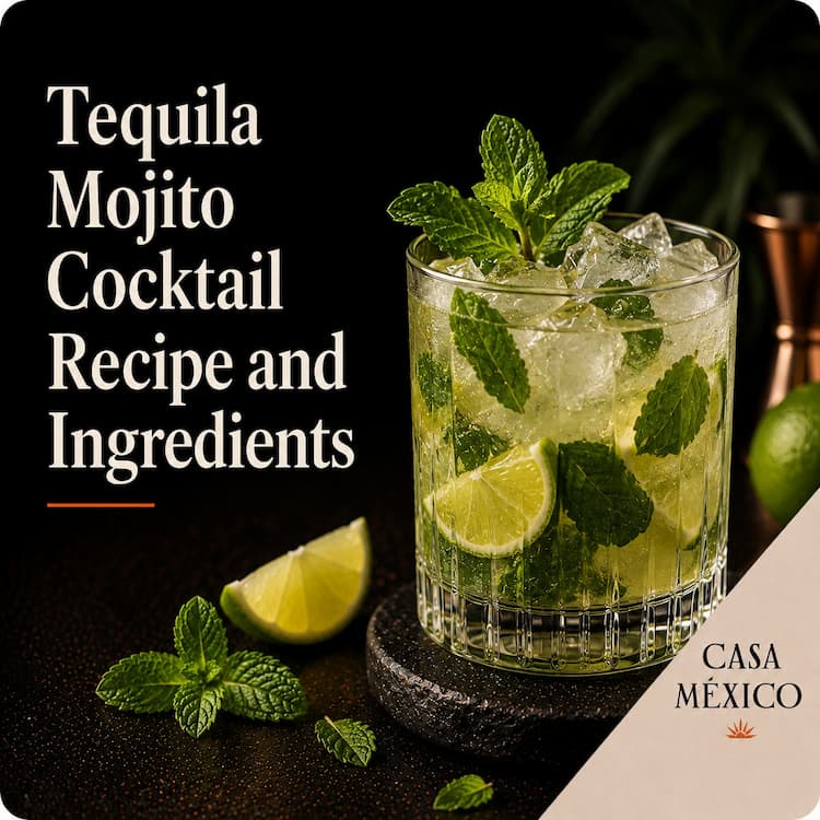 Tequila Mojito Cocktail Recipe and Ingredients