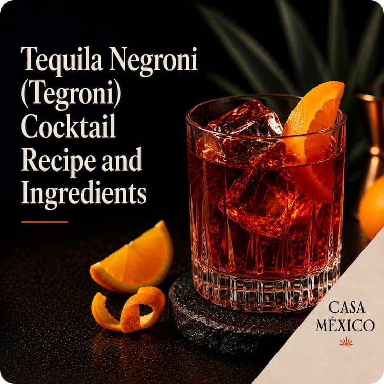 Tequila Negroni (Tegroni) Cocktail Recipe and Ingredients