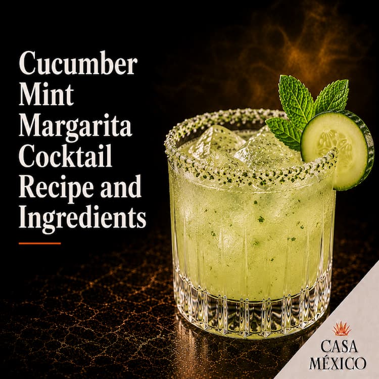Cucumber Mint Margarita Cocktail Recipe and Ingredients