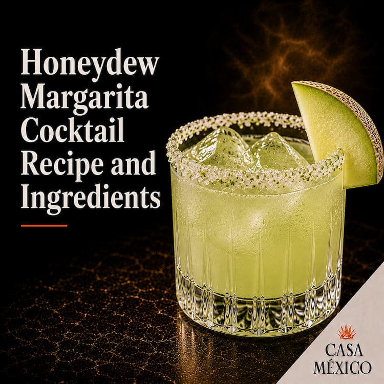 Honeydew Margarita Cocktail Recipe and Ingredients