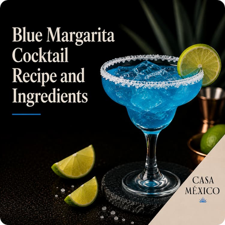 Blue Margarita Cocktail Recipe and Ingredients
