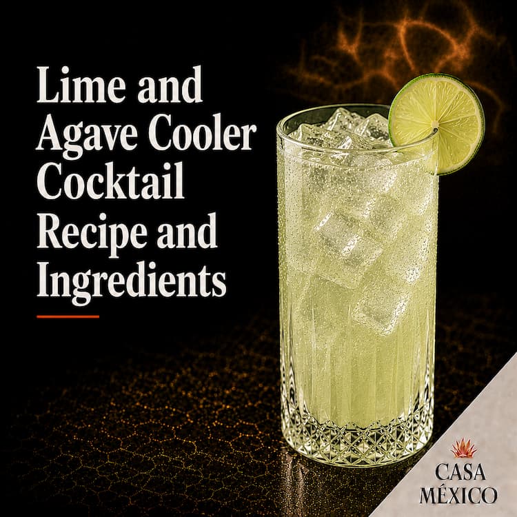 Lime and Agave Cooler Cocktail Recipe and Ingredients