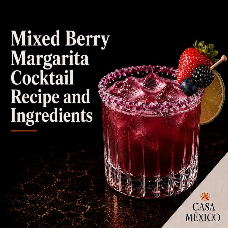 Mixed Berry Margarita Cocktail Recipe and Ingredients
