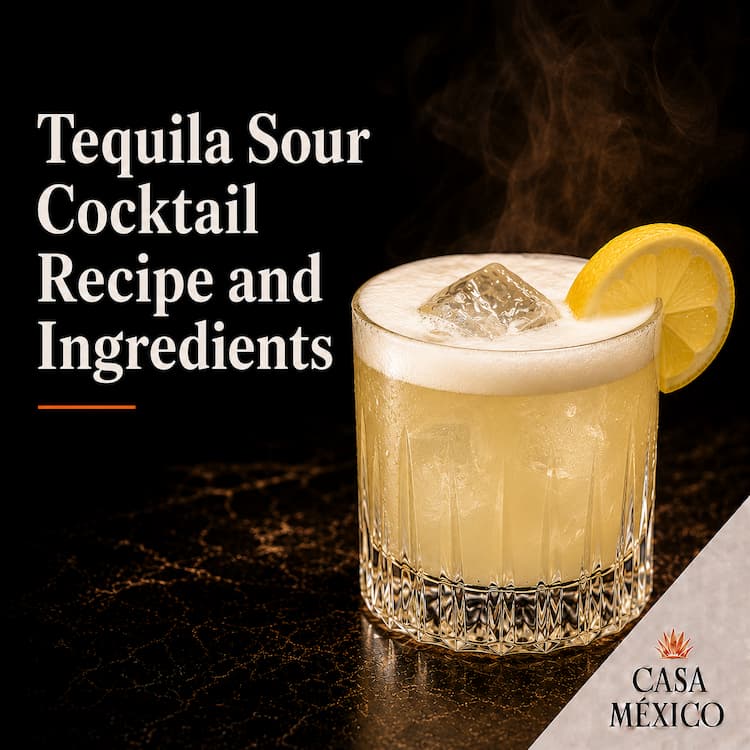 Tequila Sour Cocktail Recipe and Ingredients
