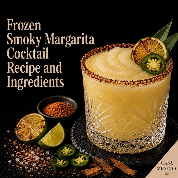 Frozen Smoky Margarita Cocktail Recipe and Ingredients 