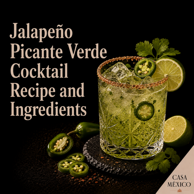 Jalapeño Picante Verde Cocktail Recipe and Ingredients