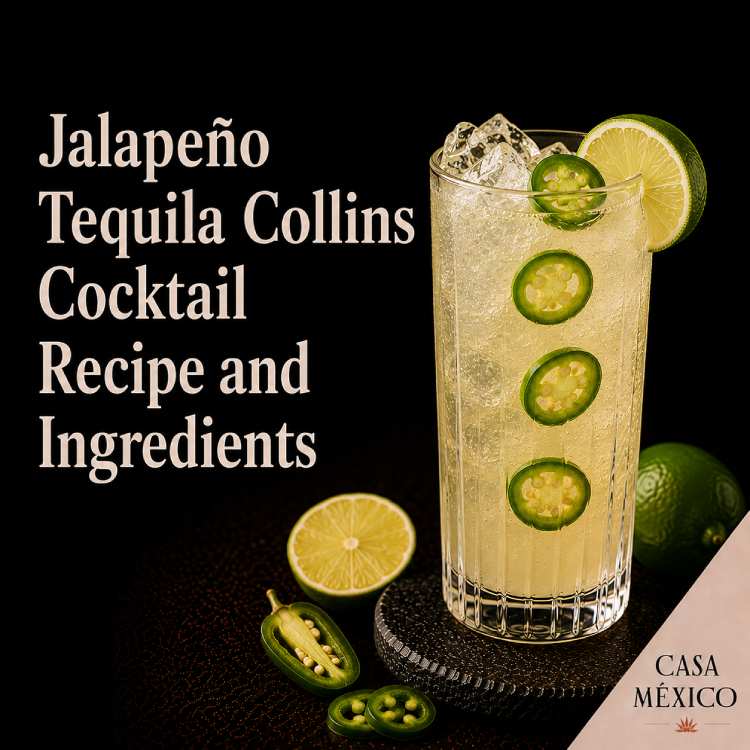 Jalapeño Tequila Collins Cocktail Recipe and Ingredients