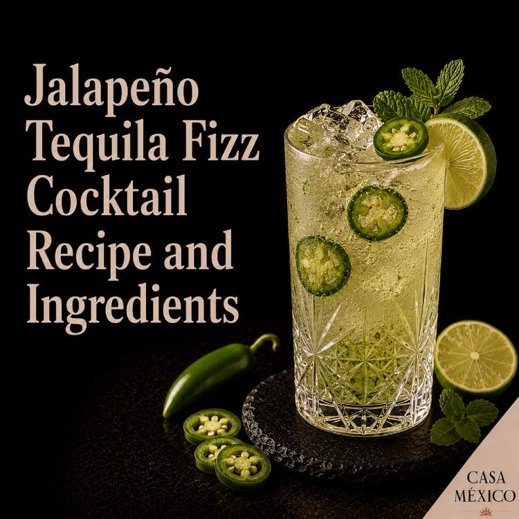Jalapeño Tequila Fizz Cocktail Recipe and Ingredients