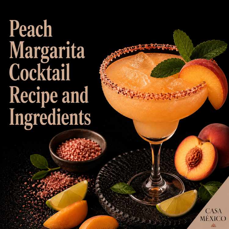 Peach Margarita Cocktail Recipe and Ingredients