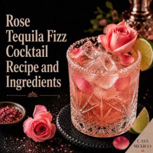 Rose Tequila Fizz Cocktail Recipe and Ingredients