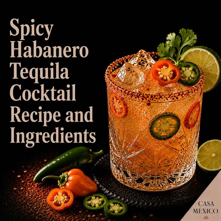 Spicy Habanero Tequila Cocktail Recipe and Ingredients