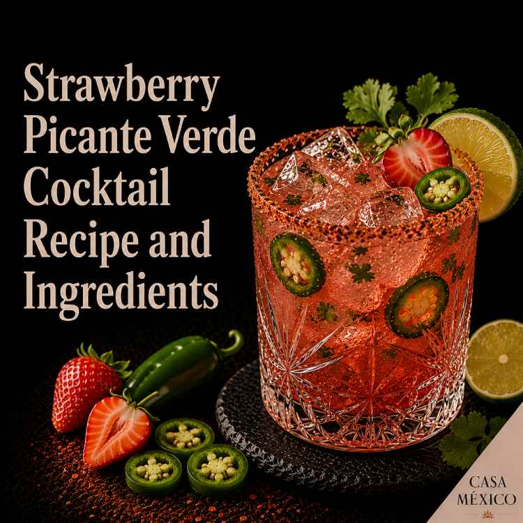 Strawberry Picante Verde Cocktail Recipe and Ingredients