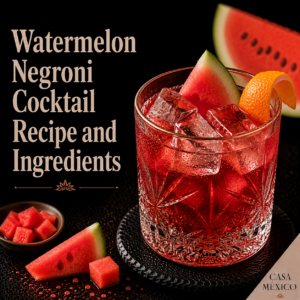 Watermelon Negroni Cocktail Recipe and Ingredients